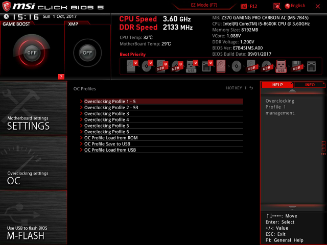 MSI Z370 Gaming Pro Carbon AC – Herní deska pro Coffee Lake