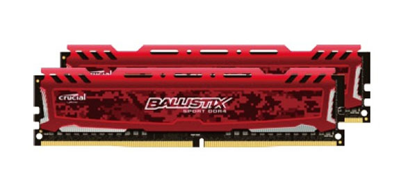 Crucial vydává nové DDR4 paměti Ballistix Sport LT v červeném kabátku