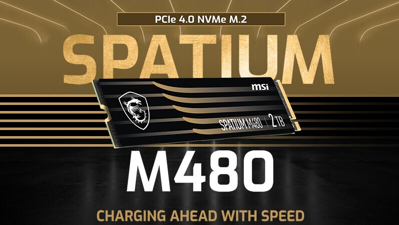 MSI má nové NVMe SSD Spatium 