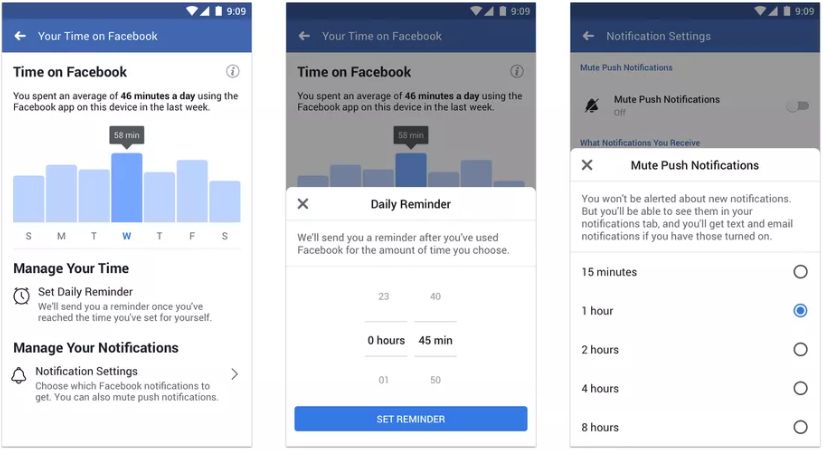 Facebook přináší nástroje pro správu času stráveného v aplikaci
