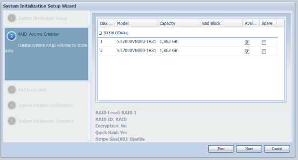 Thecus N4310: NAS pro 4 HDD s hromadou služeb