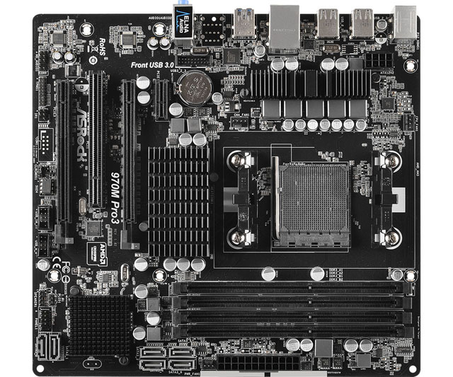 Firma ASRock zahajuje prodej nové micro-ATX základní desky 970M Pro3 s paticí AM3+ od AMD