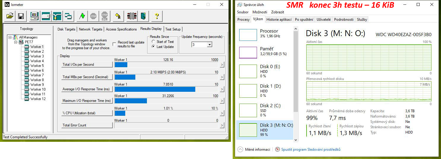 Test disků Western Digital Blue – CMR klasika versus SMR šindel