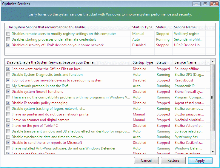 Vista Manager - mocný správce Windows