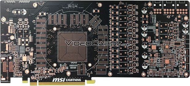 MSI Radeon R9 290X Lightning – PCB karty vyfoceno