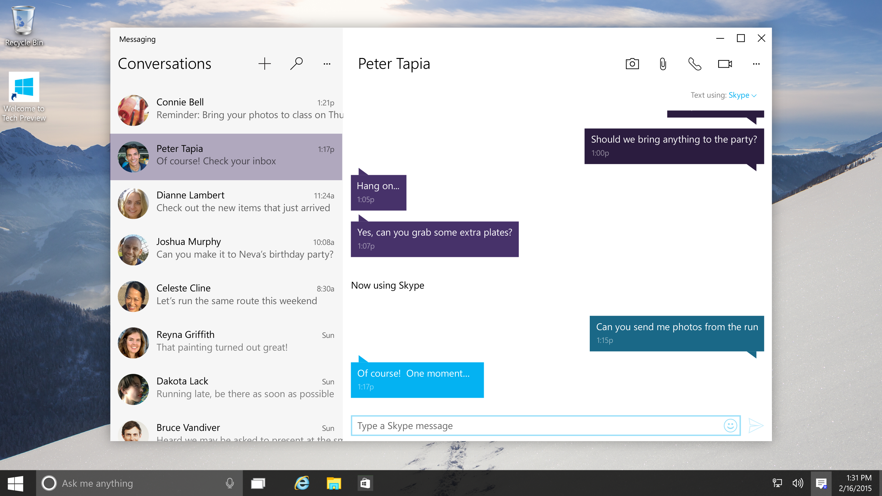  FOTO: Takhle bude vypadat Skype v operačním systému Windows 10