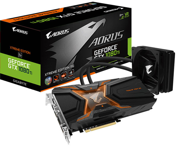 Aorus rozšiřuje svoje portfolio grafik o model GTX 1080 Ti s kapalinovým chladičem