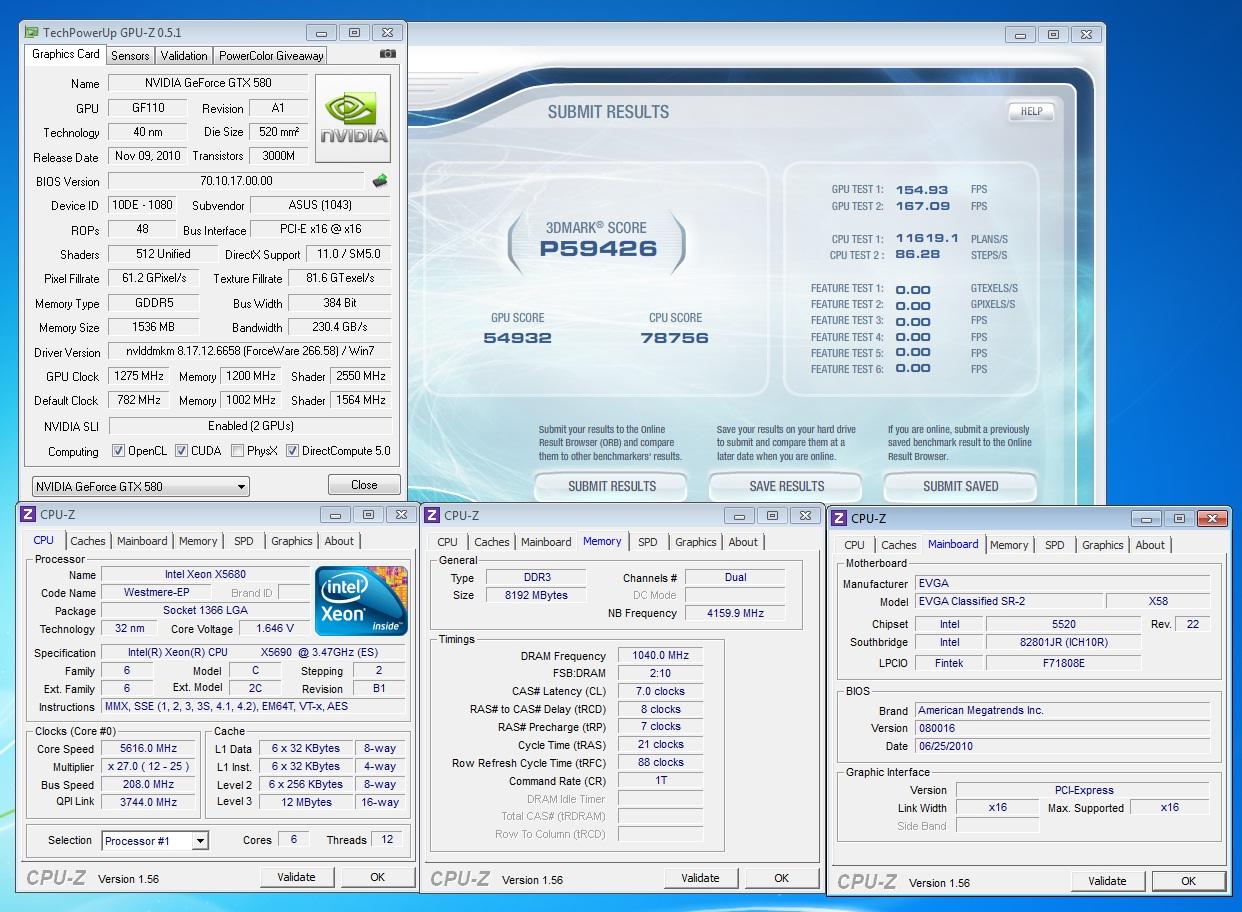 Dvě GeForce GTX 580 pod tekutým dusíkem a rekord v 3DMark Vantage