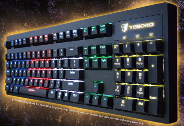 Tesoro chystá na prosinec uvedení mechanické herní klávesnice Excalibur ve verzi RGB