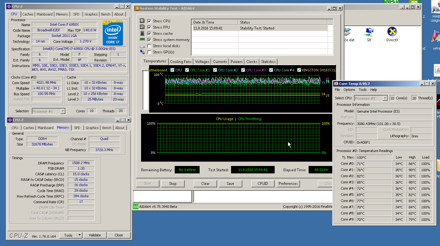 Přetaktování monstra Intel Core i7-6950X Broadwell-E