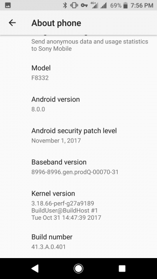 Pro Xperie XZ a XZs je dostupný Android 8.0 Oreo