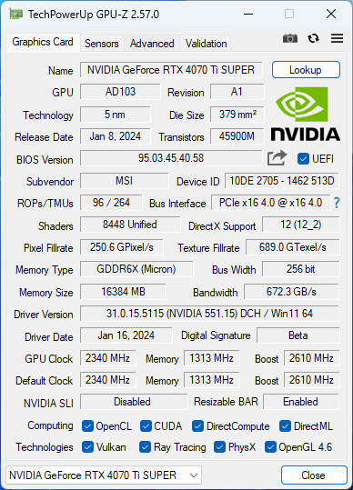 Pár hodin staré testy MSI GeForce RTX 4070 Ti Super Ventus 3X už jsou špatně. Nový firmware zvedá výkon