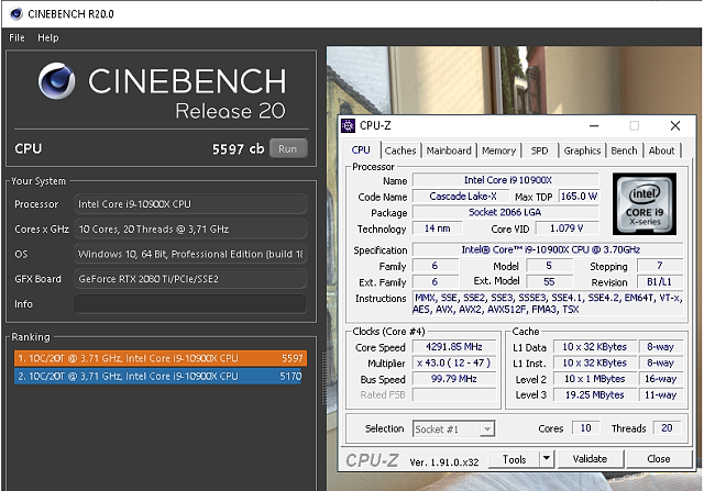 Intel Core i9-10900X: Deset jader na taktu 4,9 GHz