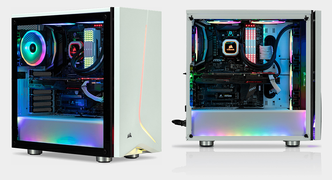 Corsair Carbide Series SPEC-06 RGB – ATX skříň s jizvou na tváři