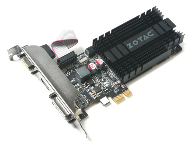 Zotac vydává grafiku GeForce GT 710 do slotu PCIe x1