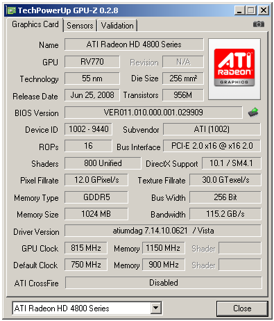 Radeon HD4870 1GB vs. GeForce GTX 260 (216 SP)