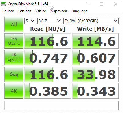 Velký srovnávací test 1TB externích disků pro USB 3.0