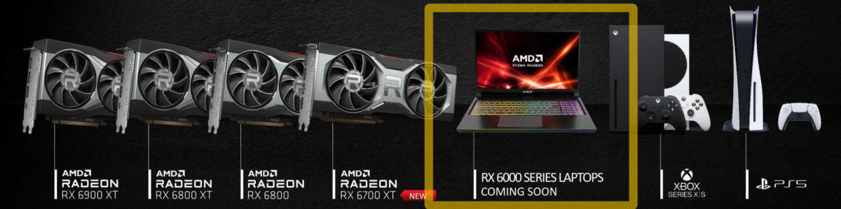 Mobilní Radeon RX 6800M s čipem Navi 22 prozrazen