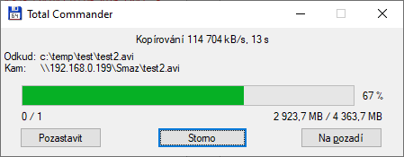 Nahrávání (upload) po Wi-Fi 6