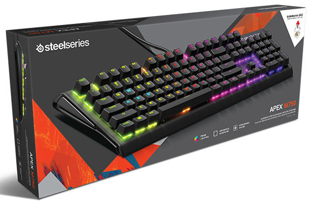 SteelSeries přichází s mechanickou klávesnicí Apex M750 s RGB nasvícením a hliníkovým rámem