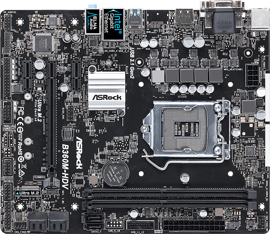 Základní deska ASRock B360M-HDV