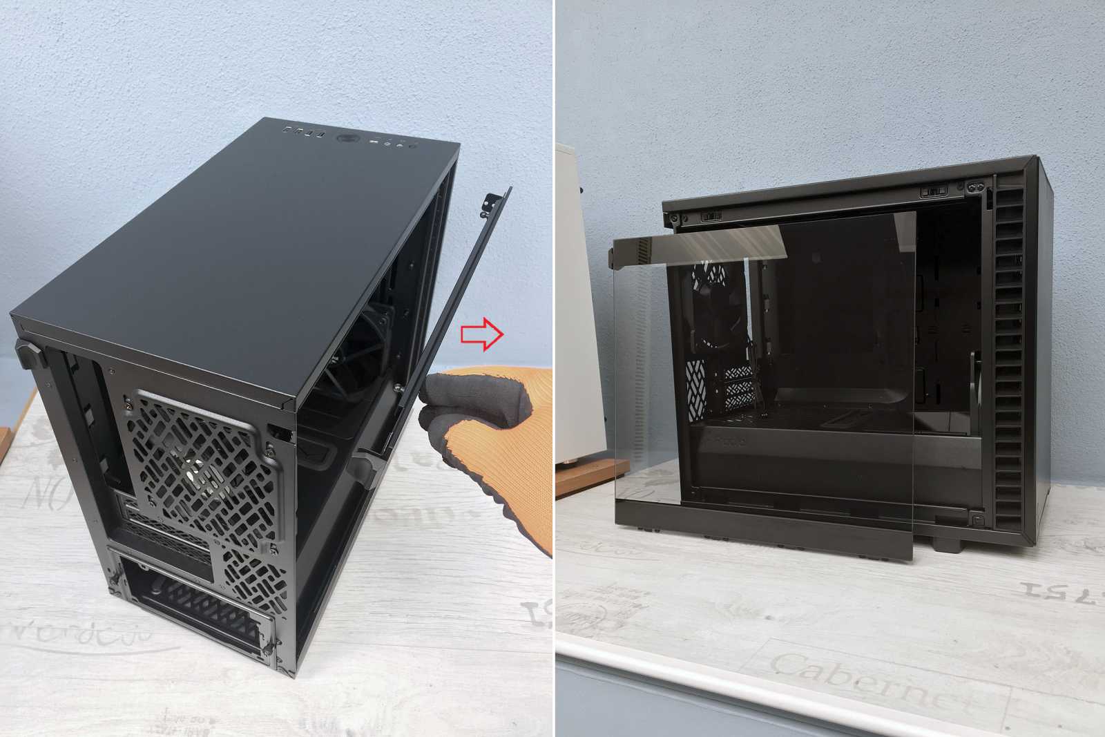 Test skříní Fractal Design Meshify 2 Mini a Define 7 Nano