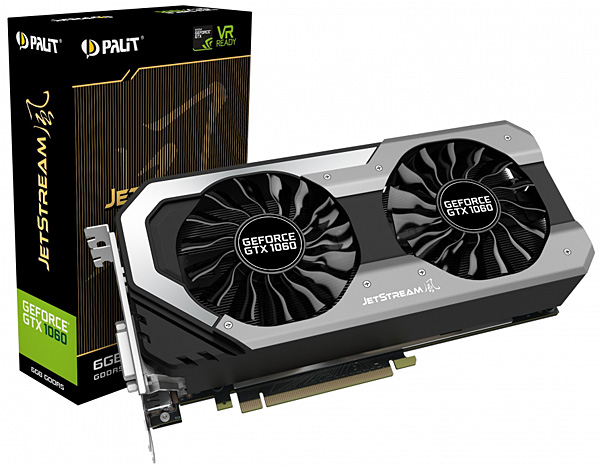 Grafická karta nVidia GeForce GTX 1060 – PALiT GeForce GTX 1060 JetStream