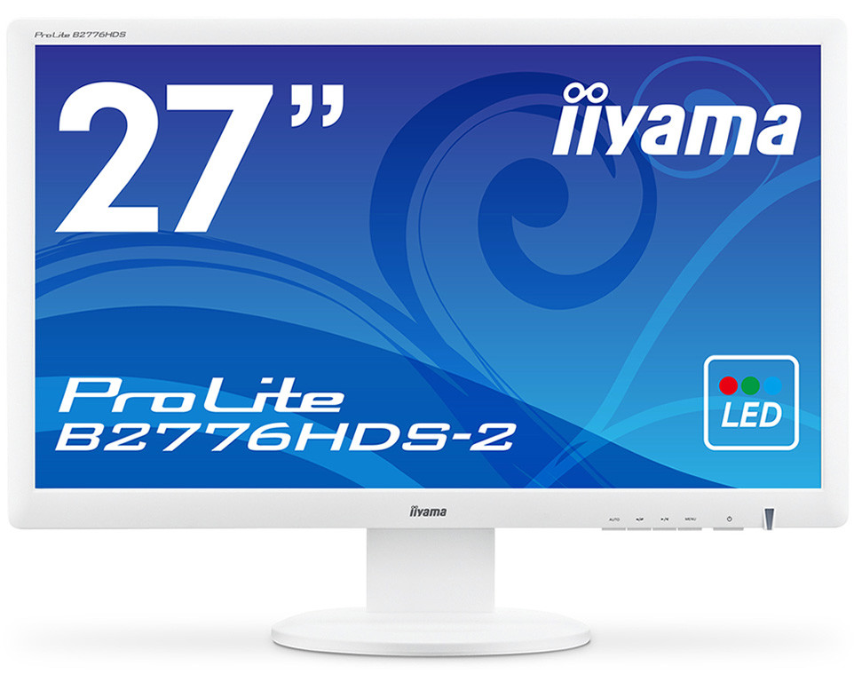 iiyama uvedla 27palcový monitor ProLite B2776HDS-2 v bílé a černé barvě