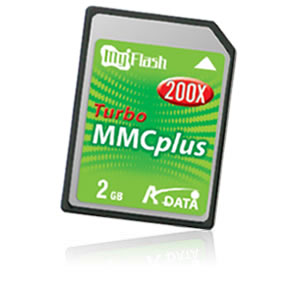 30MB/s s 4GB Turbo MMC Plus kartou od A-Data