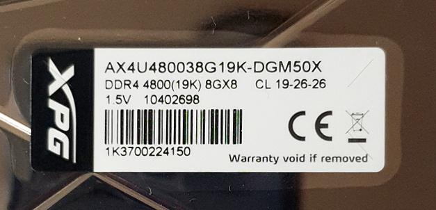 Paměti ADATA XPG D50 Xtreme 4800 (5000) MHz v testu