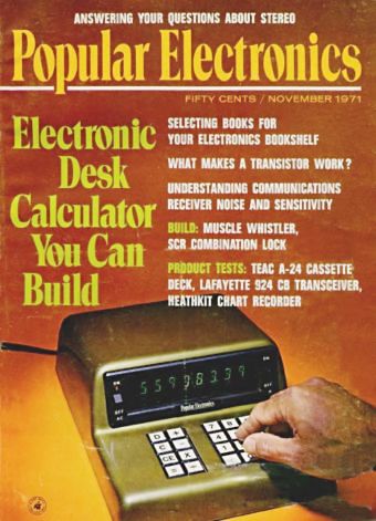 MITS 816 na obálce Popular Electronics z listopadu 1971, Copyright © 1971 Poptronix, Inc (via oldcalculatormuseum.com)