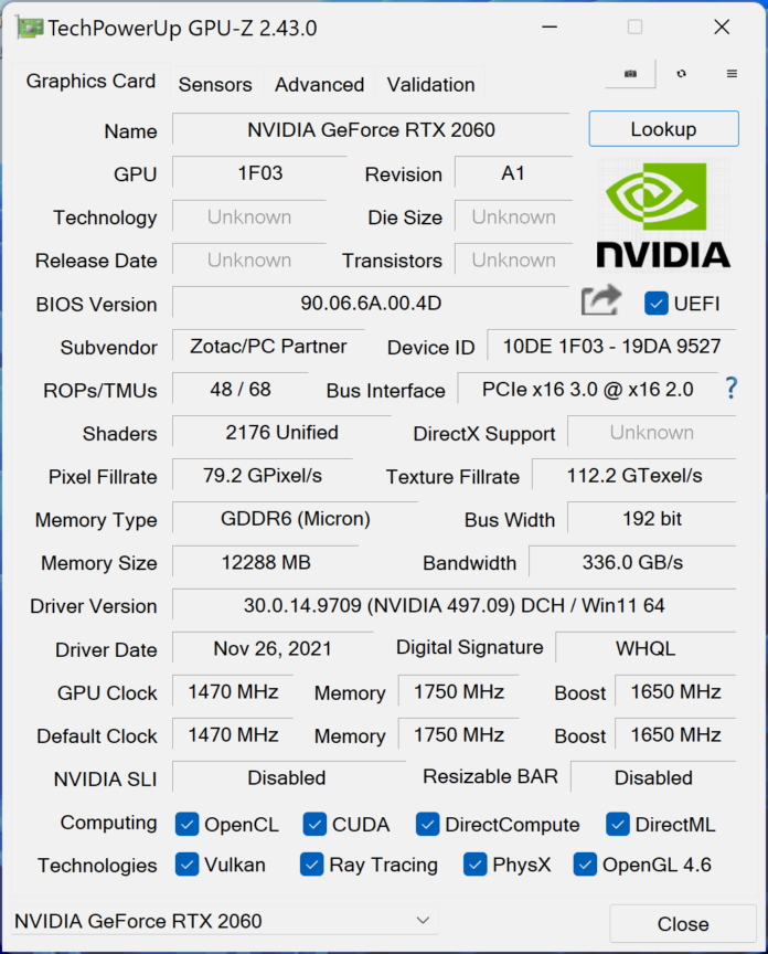 Nvidia vydala potichu GeForce RTX 2060 12GB. Karta zaujme těžaře