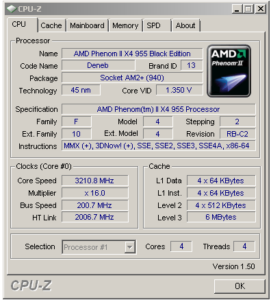 AMD Phenom II X4 955 BE - Král AMD procesorů