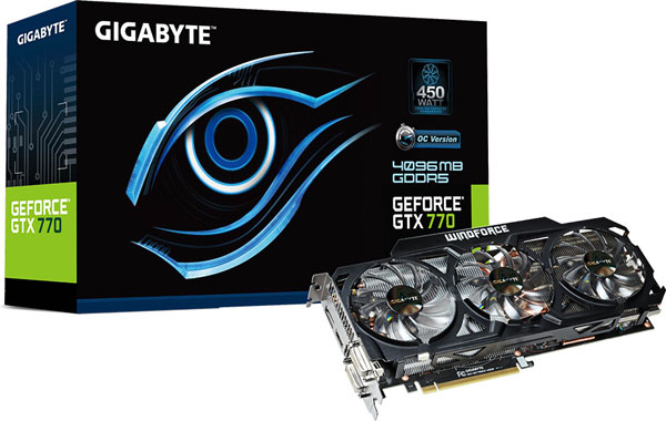Gigabyte představil GeForce GTX 770 WindForce 3X OC se 4 GB pamětí