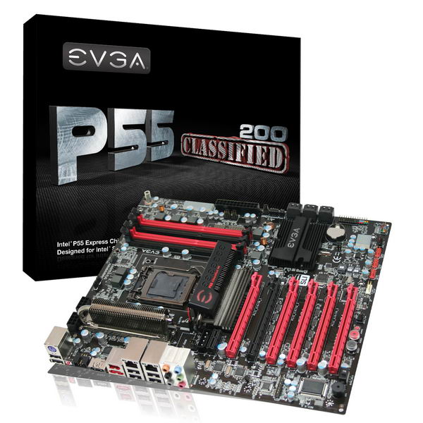 Kompletní řada P55 desek EVGA