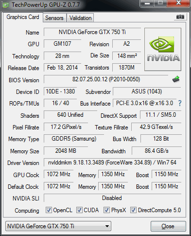 Test dvou GeForce GTX 750 Ti — MSI Gaming vs. Asus OC