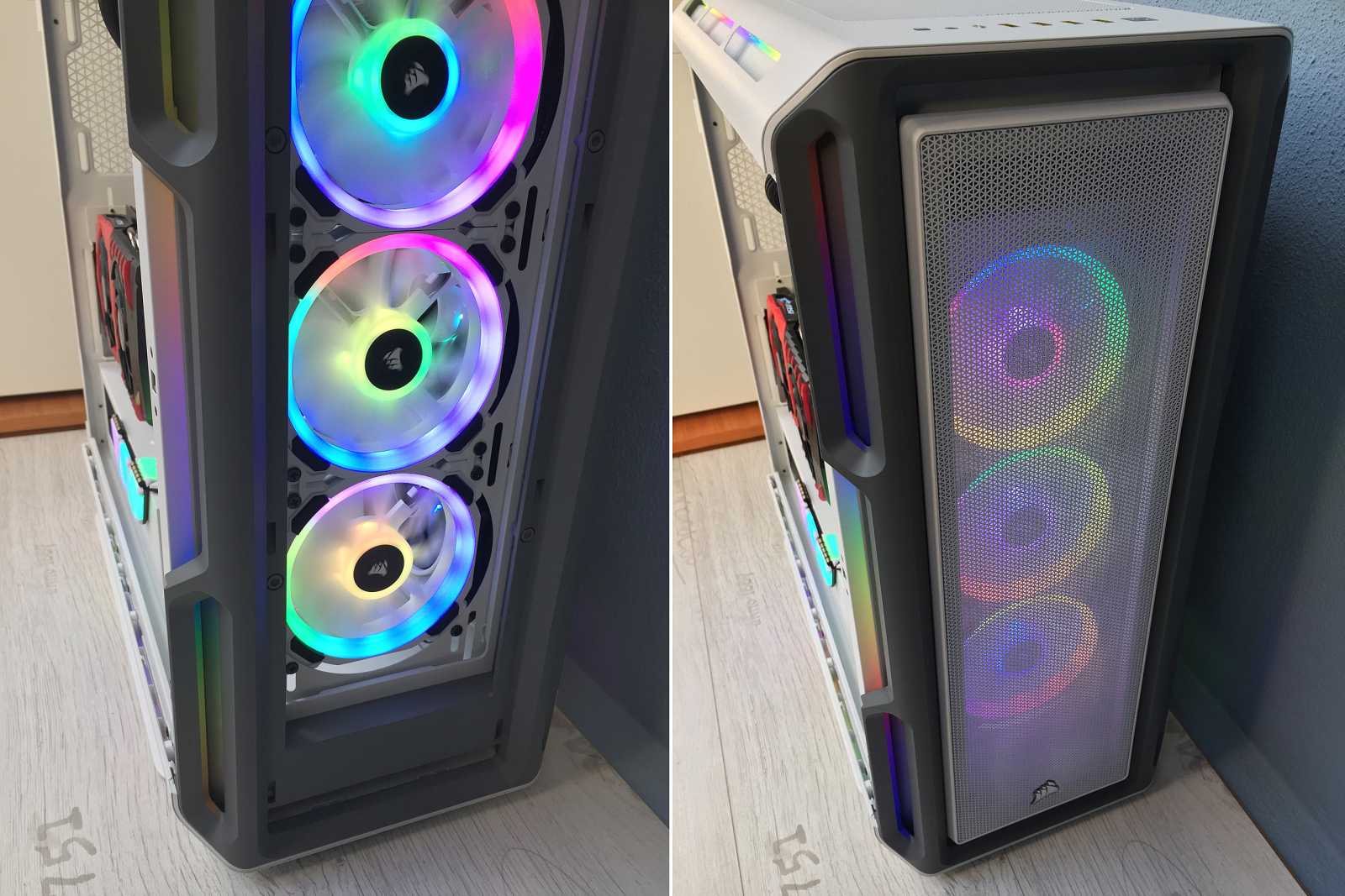 Test skříně Corsair iCUE 5000T RGB: 14 kilo oceli, skla a spousta LED