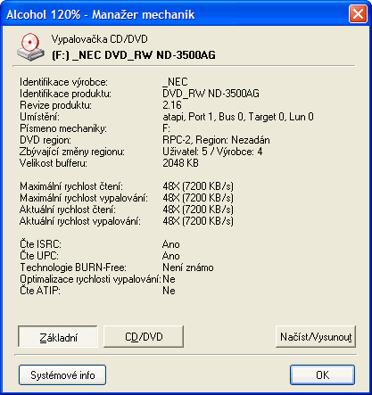 NEC ND-3500A, další dvouvrstvý drobeček