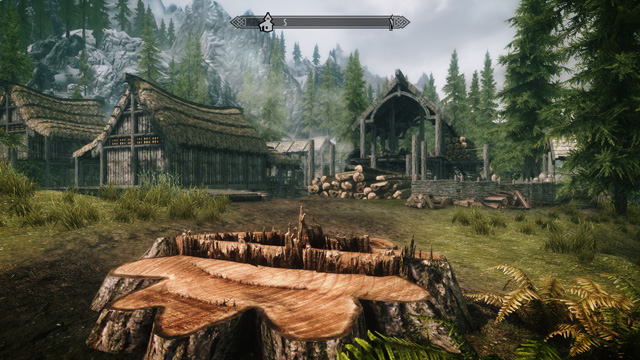  Skyrim po aplikaci všech testovaných grafických módů (po najetí myší se zobrazí původní kvalita hry) Skyrim po aplikaci všech testovaných grafických módů — Plné rozlišení Skyrim v původní kvalitě při nejvyšším nastavení detailů — Plné rozlišení