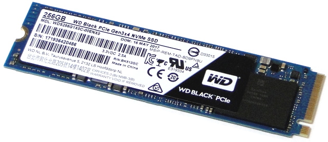 WD Black 256 GB: Nejlevnější M.2 SSD na trhu