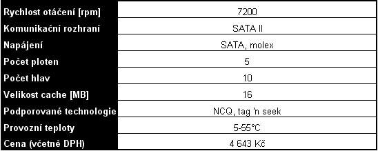 Test sedmi disků SATA 500GB