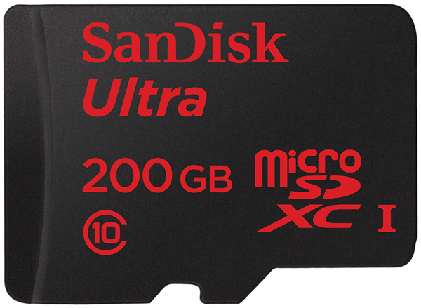 MWC 2015: První 200GB microSD karta je na světě, pochází z dílny firmy SanDisk