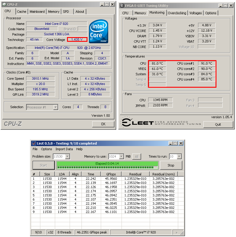 Intel Core i7 920 - Srovnání výrobních revizí C0 a D0