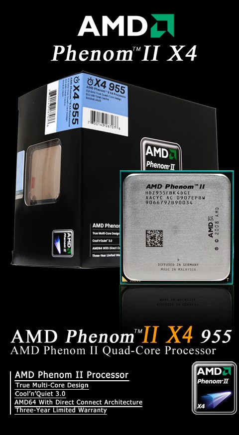 Phenom II X4 955 v testech