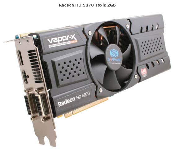 Sapphire Radeon HD 5870 bude i v 2GB verzi Vapor-X a Toxic