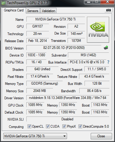 Test dvou GeForce GTX 750 Ti — MSI Gaming vs. Asus OC