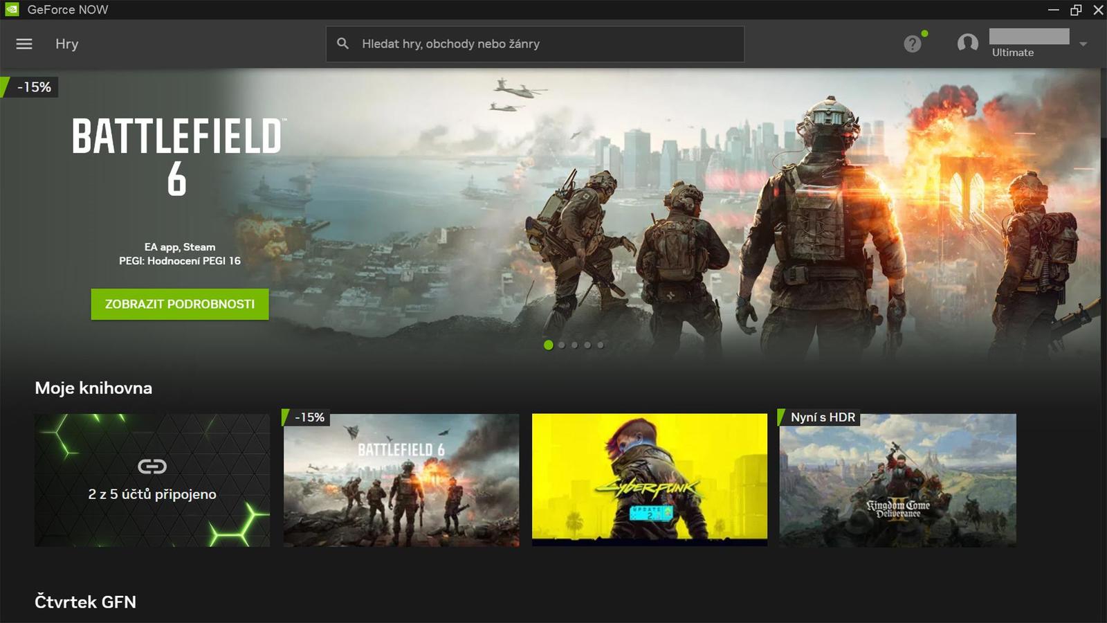 Jak dohnat herní resty během Vánoc bez drahého PC? Otestovali jsme GeForce NOW Ultimate