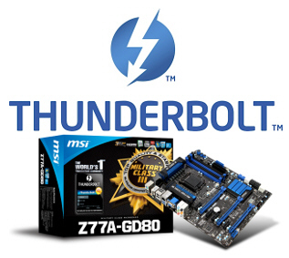 MSI Z77A-GD80: První deska s rozhraním Thunderbolt