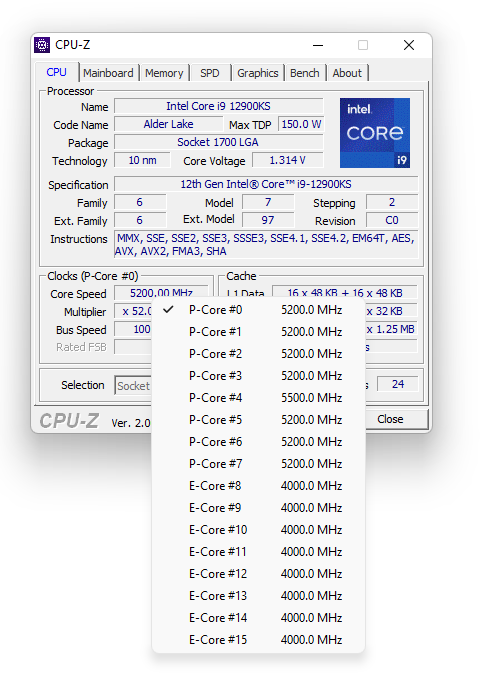 Intel Core i9-12900KS: Vysoký výkon, spotřeba i cena