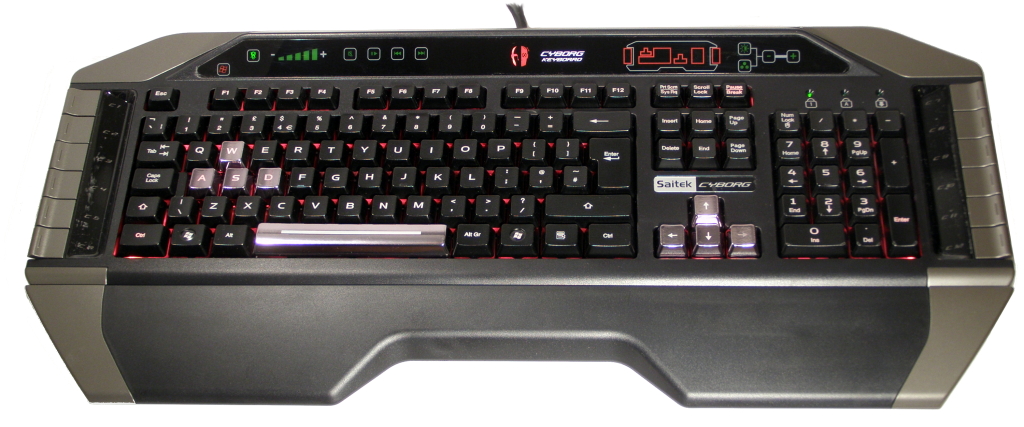 Saitek Cyborg Keyboard - futuristická herní klaviatura